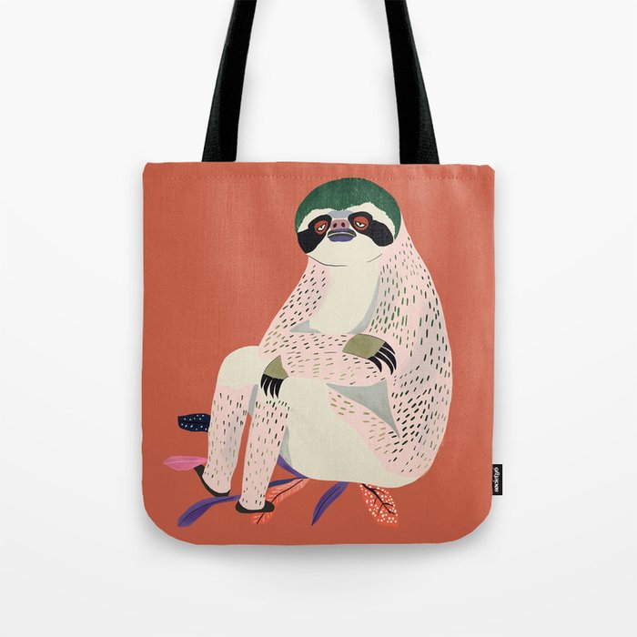 Just Slothin' Around Tote Bag Gallery Image 1