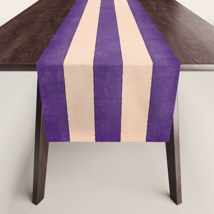 STRIPES 001 H - Fig Table Runner Gallery Image 1