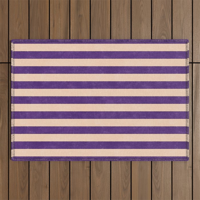 STRIPES 001 H - Fig Outdoor Rug Gallery Image 1