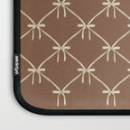 Bows and Ribbons Pattern LXII Coffee Creme Laptop Sleeve Gallery Image 3