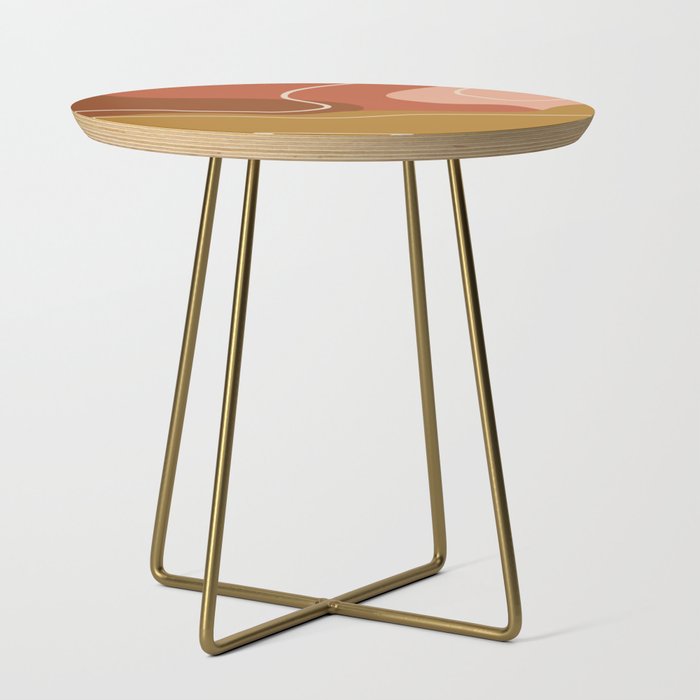 Abstract Organic Shapes in Zen Desert Color  Side Table Gallery Image 1