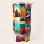 Abstract Geometric Mountains Travel Mug Gallery Image 1