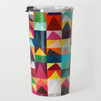 Abstract Geometric Mountains Travel Mug Gallery Image 3