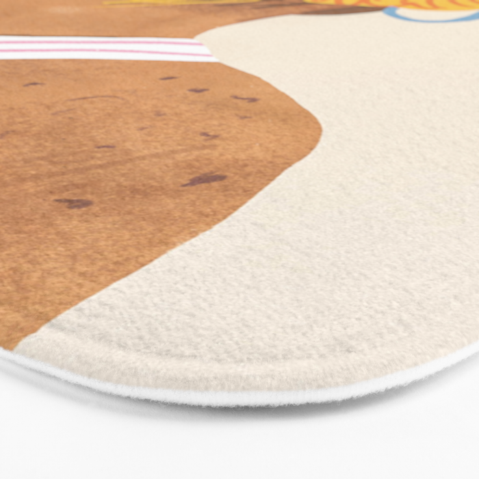 Baseball girl Bath Mat Gallery Image 3