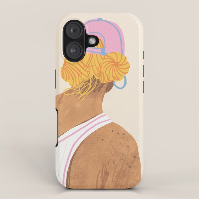 Baseball girl iPhone Case Gallery Image 1