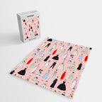 Think Pink Outfits Fashion Audrey Jigsaw Puzzle Gallery Image 2