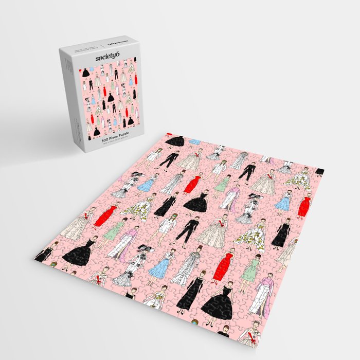 Think Pink Outfits Fashion Audrey Jigsaw Puzzle Gallery Image 2