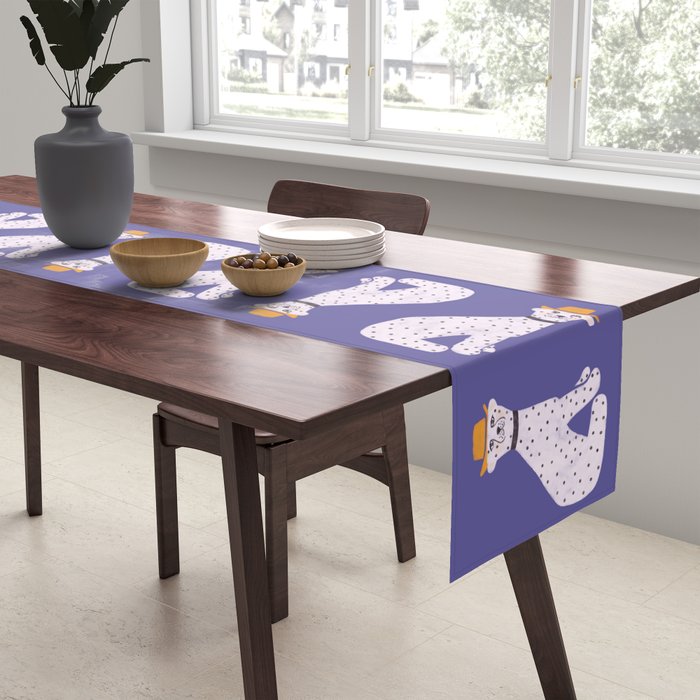 Snow Leopard Table Runner Gallery Image 2