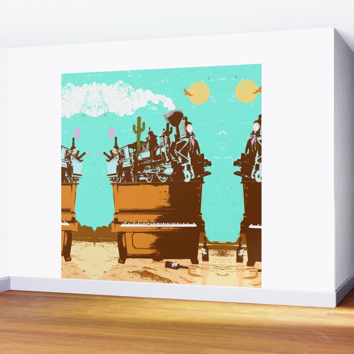 WESTERN PIANO Wall Mural Gallery Image 2