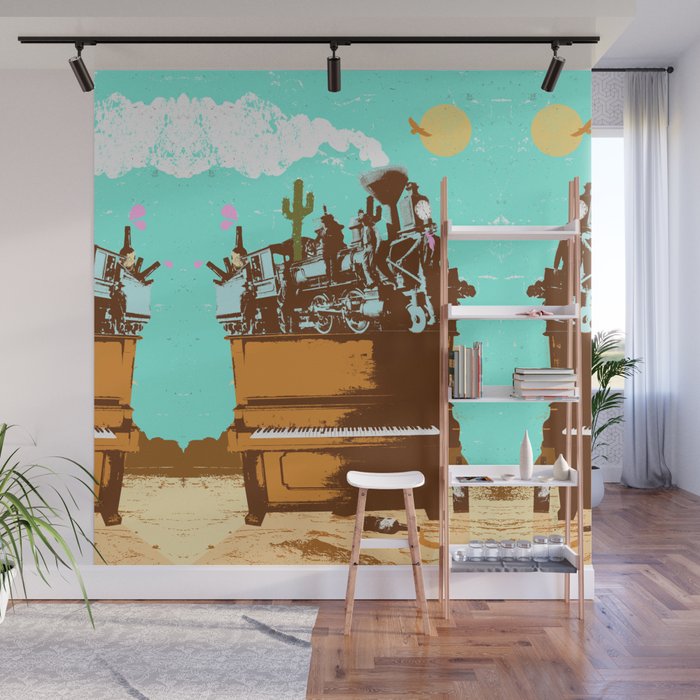 WESTERN PIANO Wall Mural Gallery Image 1