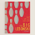The Big Lebowski - Movie Poster, Coen brothers film, Jeff Bridges, John Turturro, bowling Jigsaw Puzzle Gallery Image 1