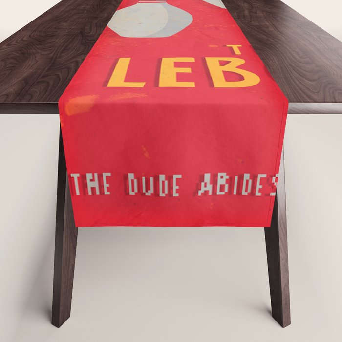 The Big Lebowski - Movie Poster, Coen brothers film, Jeff Bridges, John Turturro, bowling Table Runner Gallery Image 1