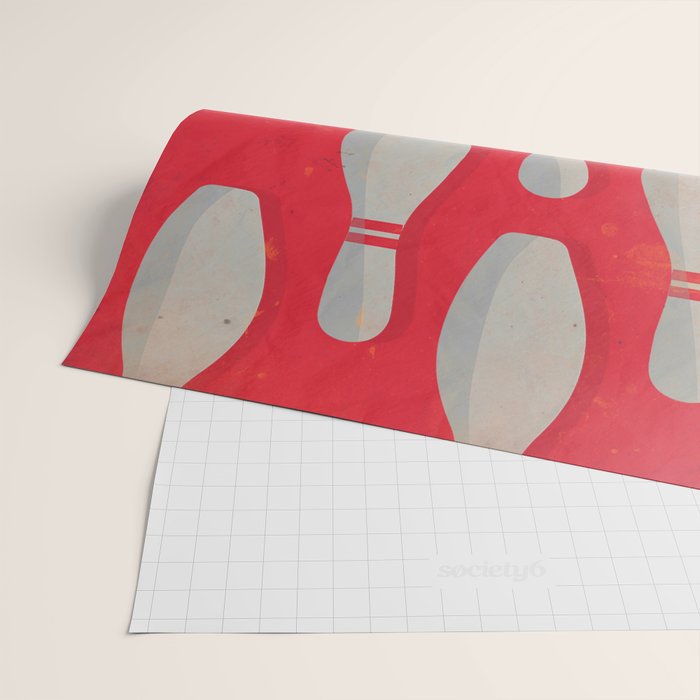 The Big Lebowski - Movie Poster, Coen brothers film, Jeff Bridges, John Turturro, bowling Wrapping Paper Gallery Image 2