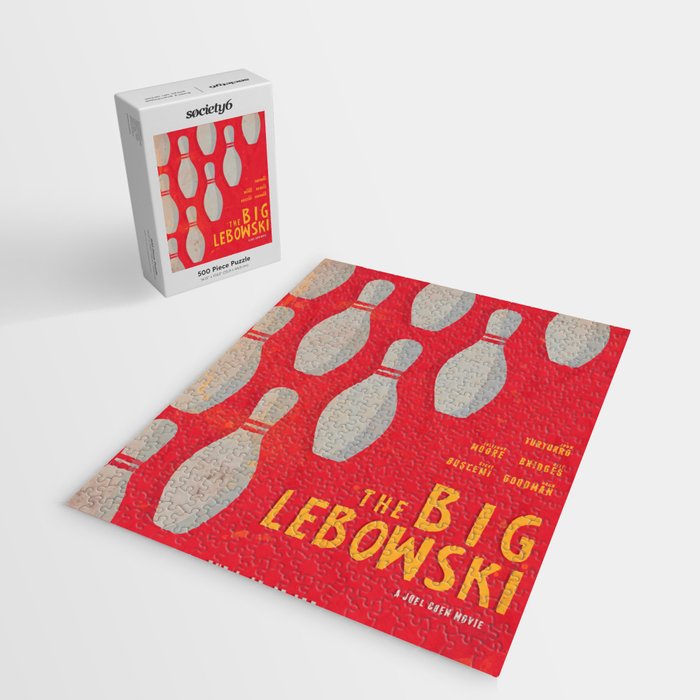 The Big Lebowski - Movie Poster, Coen brothers film, Jeff Bridges, John Turturro, bowling Jigsaw Puzzle Gallery Image 2