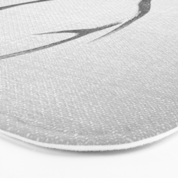 Deer - Black & White Bath Mat Gallery Image 3