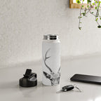 Deer - Black & White Water Bottle Gallery Image 5