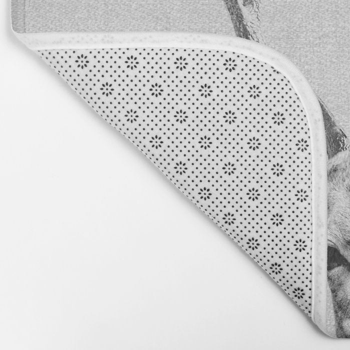 Deer - Black & White Bath Mat Gallery Image 2