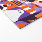 Diverse people in halloween costume pattern Welcome Mat Gallery Image 2