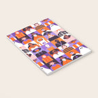 Diverse people in halloween costume pattern Notebook Gallery Image 3