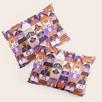 Diverse people in halloween costume pattern Pillow Sham Gallery Image 3