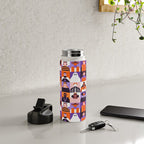 Diverse people in halloween costume pattern Water Bottle Gallery Image 4