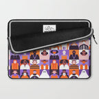 Diverse people in halloween costume pattern Laptop Sleeve Gallery Image 2