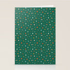 Retro abstract christmas decoration pattern Stationery Card Gallery Image 2