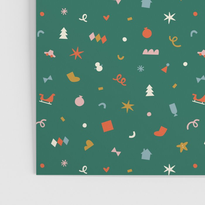 Retro abstract christmas decoration pattern Poster Gallery Image 3