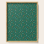 Retro abstract christmas decoration pattern Serving Tray Gallery Image 1