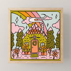 Virgo Gingerbread House Mini Art Print Gallery Image 1