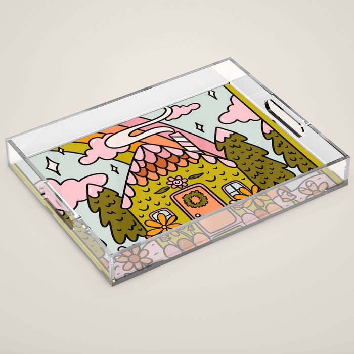Virgo Gingerbread House Acrylic Tray Gallery Image 1