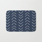 Boho Big Arrows in Navy Bath Mat Gallery Image 1
