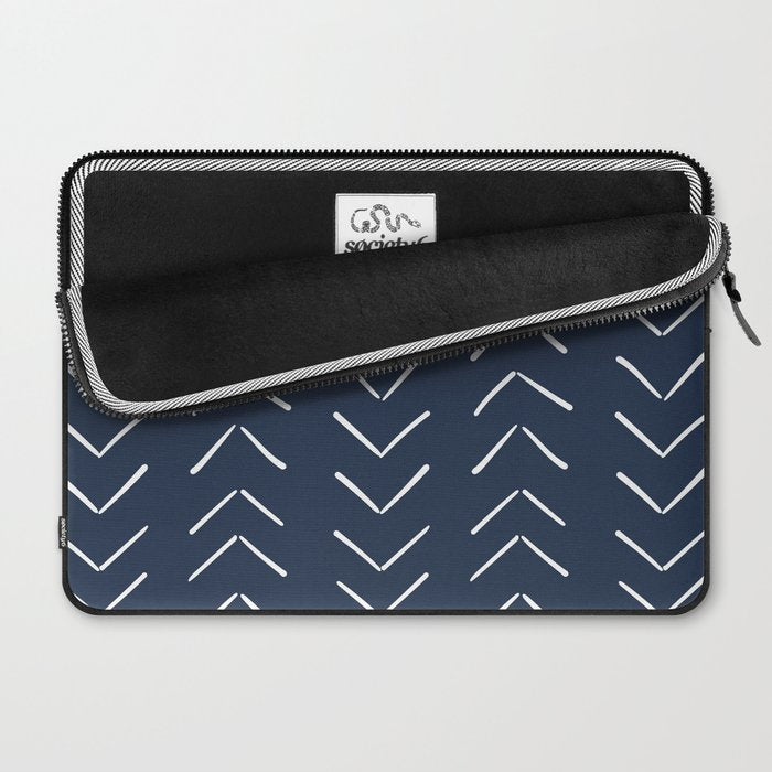 Boho Big Arrows in Navy Laptop Sleeve Gallery Image 2