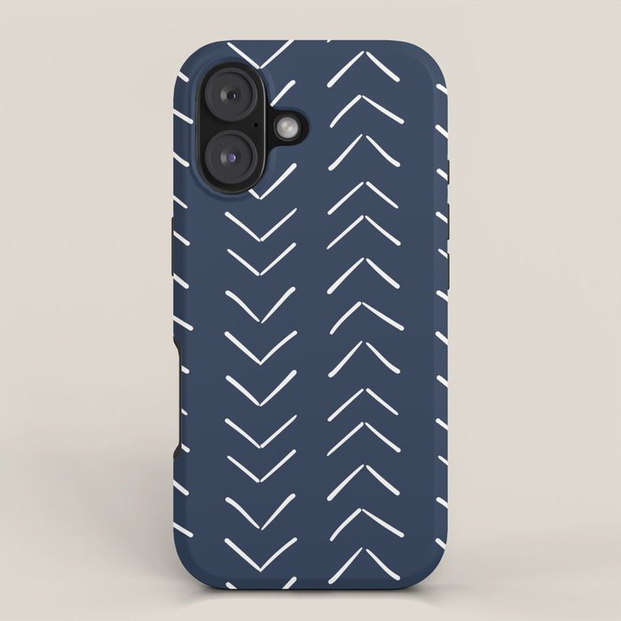 Boho Big Arrows in Navy iPhone Case Gallery Image 1