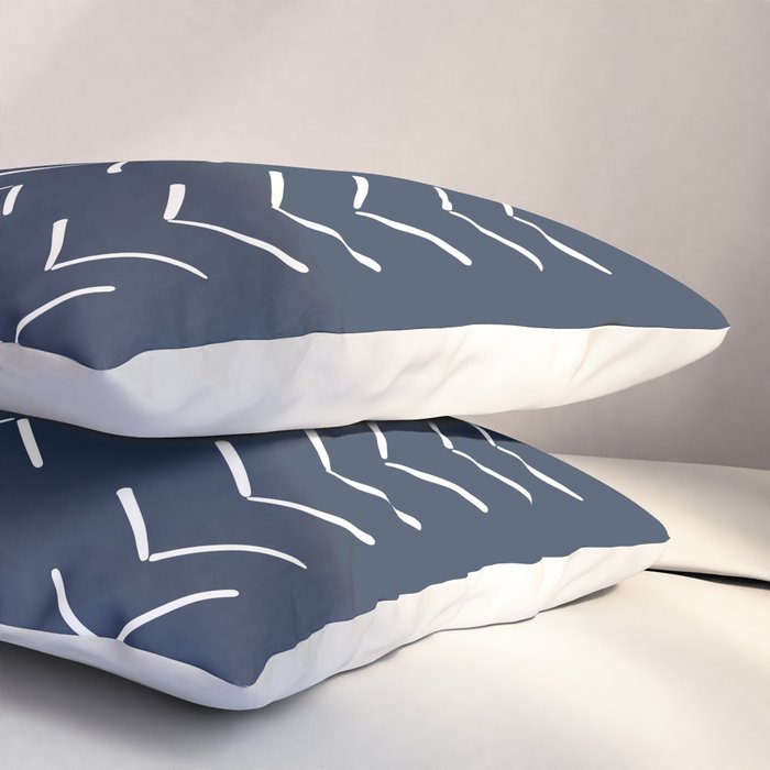 Boho Big Arrows in Navy Pillow Sham Gallery Image 3