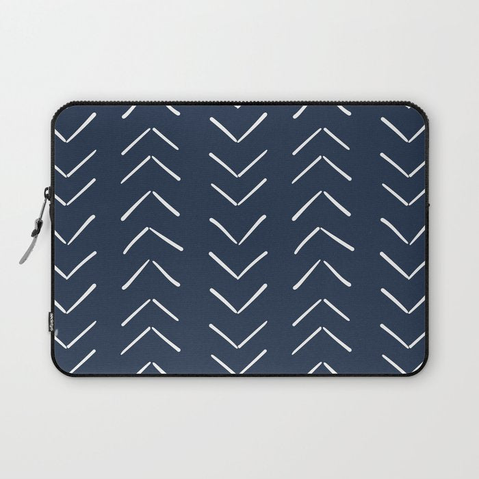 Boho Big Arrows in Navy Laptop Sleeve Gallery Image 1