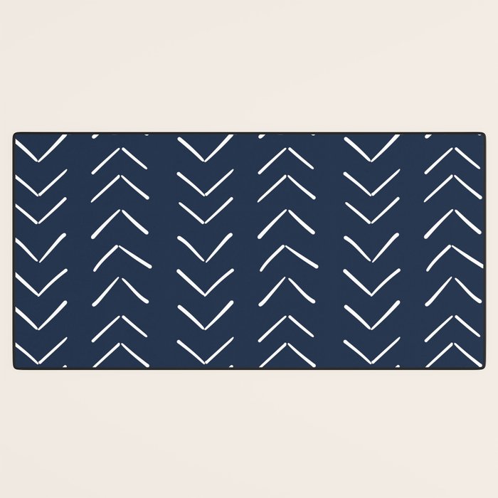 Boho Big Arrows in Navy Desk Mat Gallery Image 3