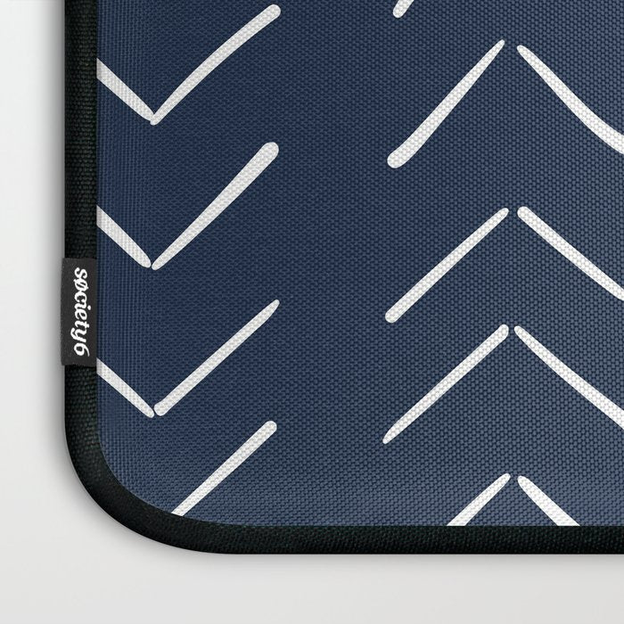 Boho Big Arrows in Navy Laptop Sleeve Gallery Image 3