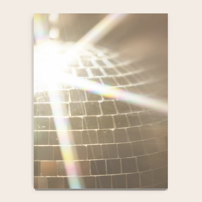 Golden Disco Ball 70s Festive Sparkle Glow Photography Notebook Gallery Image 4