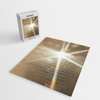 Golden Disco Ball 70s Festive Sparkle Glow Photography Jigsaw Puzzle Gallery Image 2