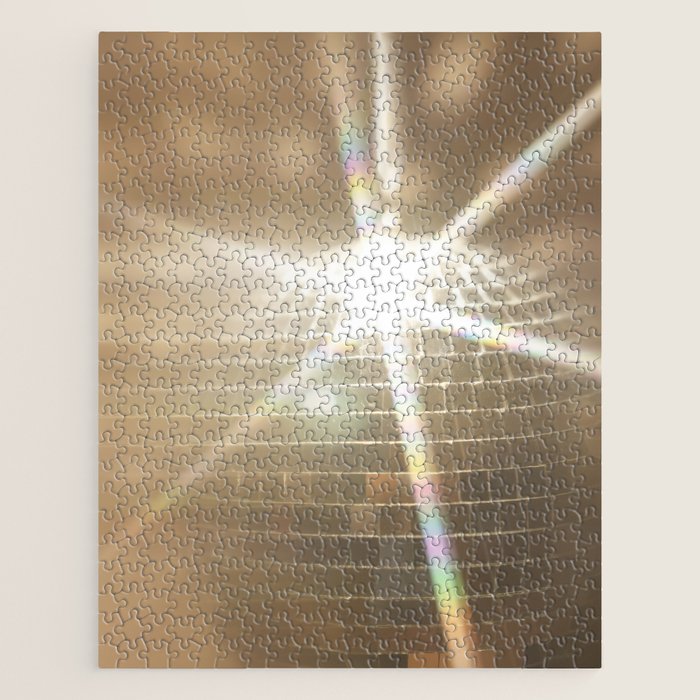 Golden Disco Ball 70s Festive Sparkle Glow Photography Jigsaw Puzzle Gallery Image 1