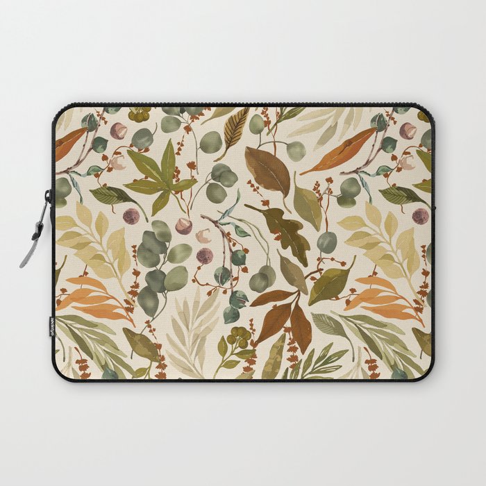 Fall leafy nature B Laptop Sleeve Gallery Image 1