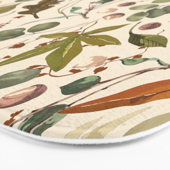 Fall leafy nature B Bath Mat Gallery Image 3