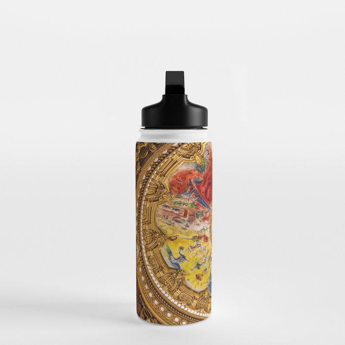 Ceiling Mural of the Palais Garnier Opera House, Paris, France color photograph - photography by  Marc Chagall  Water Bottle Gallery Image 3