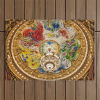 Ceiling Mural of the Palais Garnier Opera House, Paris, France color photograph - photography by  Marc Chagall  Outdoor Rug Gallery Image 1