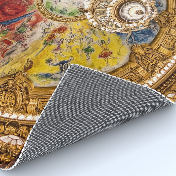 Ceiling Mural of the Palais Garnier Opera House, Paris, France color photograph - photography by  Marc Chagall  Rug Gallery Image 4