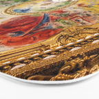 Ceiling Mural of the Palais Garnier Opera House, Paris, France color photograph - photography by  Marc Chagall  Bath Mat Gallery Image 3