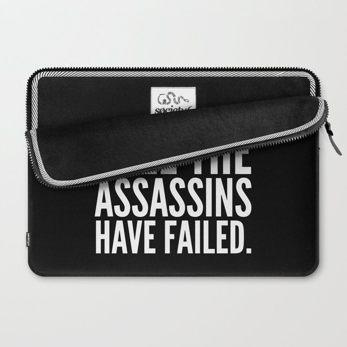 Good morning, I see the assassins have failed. (Black) Laptop Sleeve Gallery Image 2