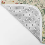 Wildflower Diagram // Fleurs II by Adolphe Millot XL 19th Century Science Textbook Artwork Bath Mat Gallery Image 2
