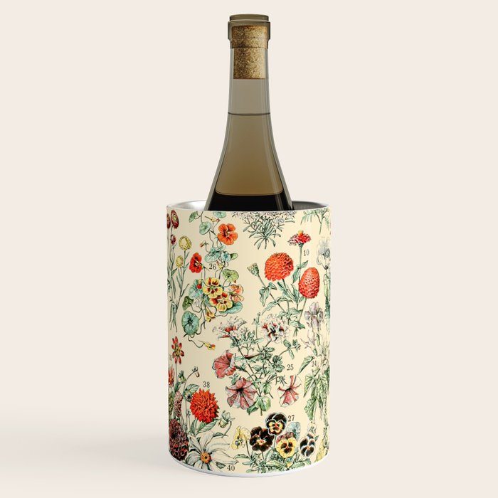 Wildflower Diagram // Fleurs II by Adolphe Millot XL 19th Century Science Textbook Artwork Wine Chiller Gallery Image 2